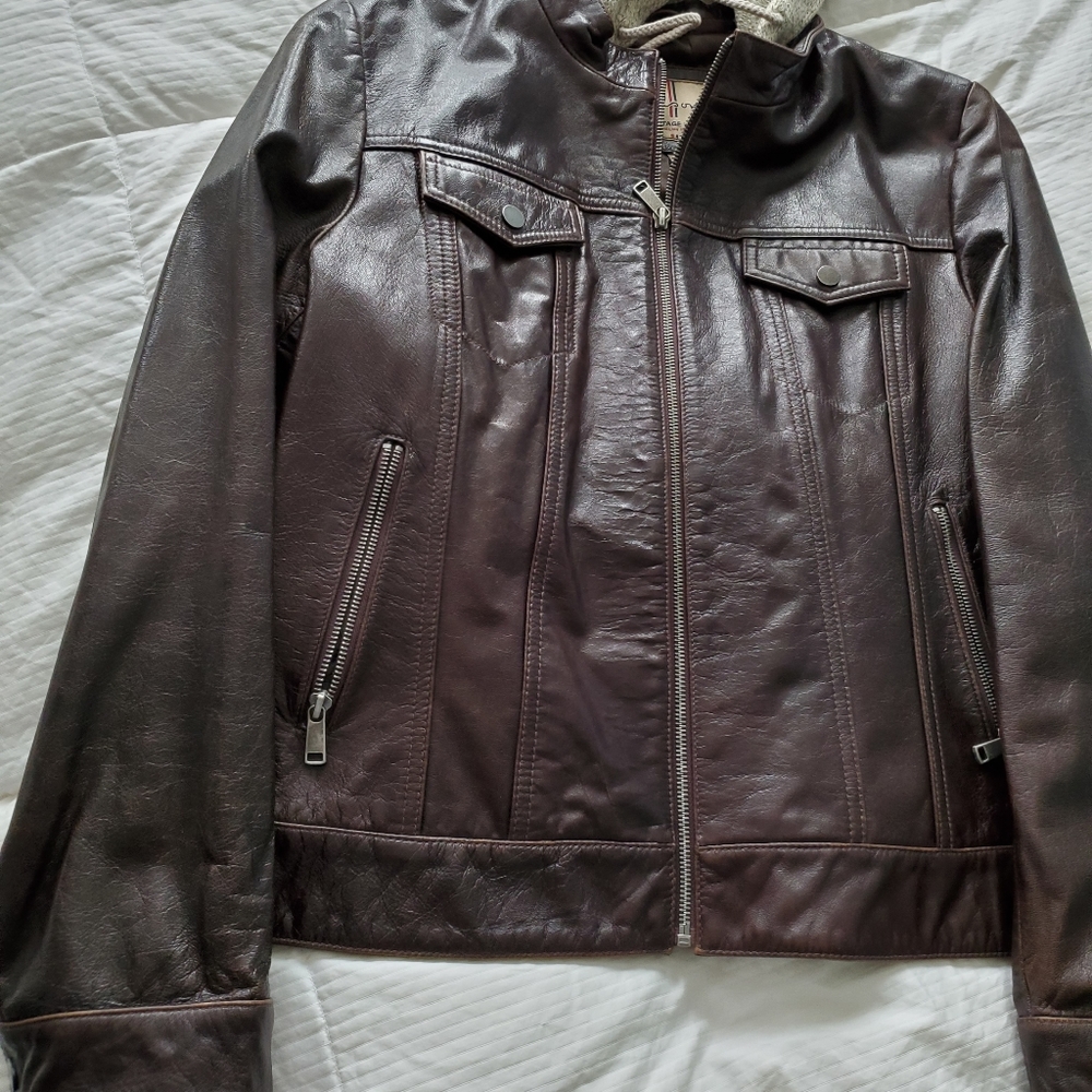 Wilson Vintage Leather Women's Hooded Jacket